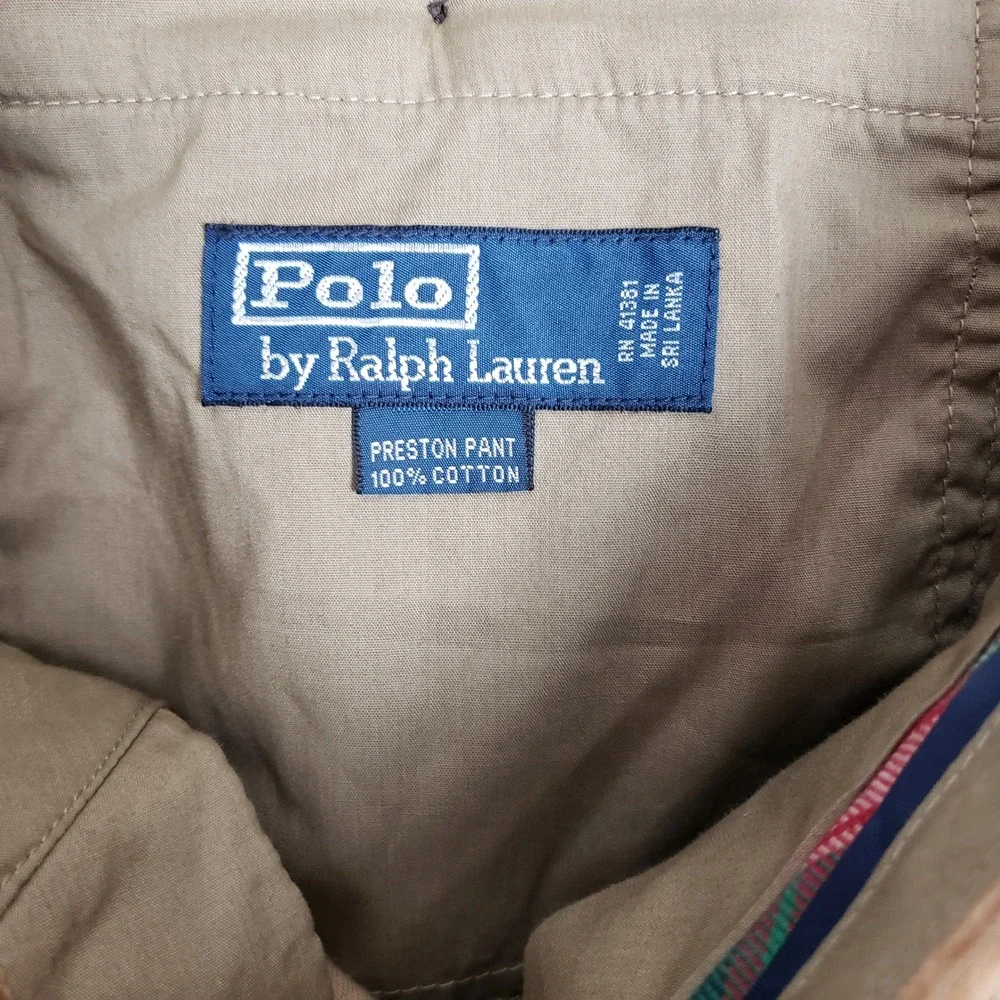 Polo‎ Ralph Lauren Men's 38x32 Corduroy Pant Dark Tan Academia Office Workwear